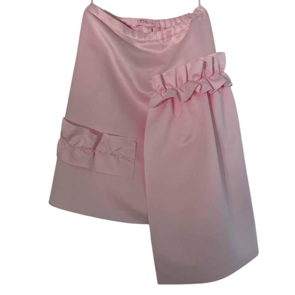 PASKAL Women’s midi  Pink Skirt with Ruffles size L